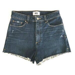 Paige Margot High Waist Cut Off Denim Short 27 EUC
